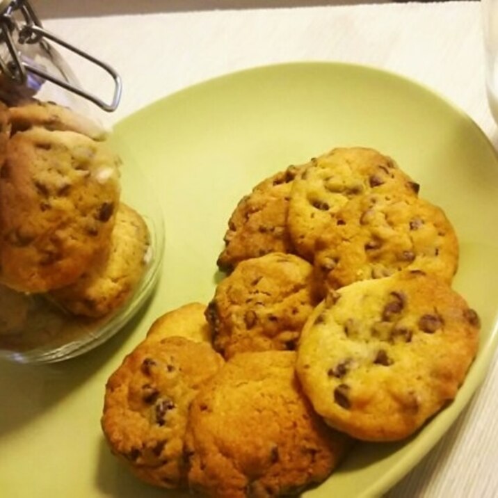 体に優しい砂糖で作る!しっとりチョコチップクッキー